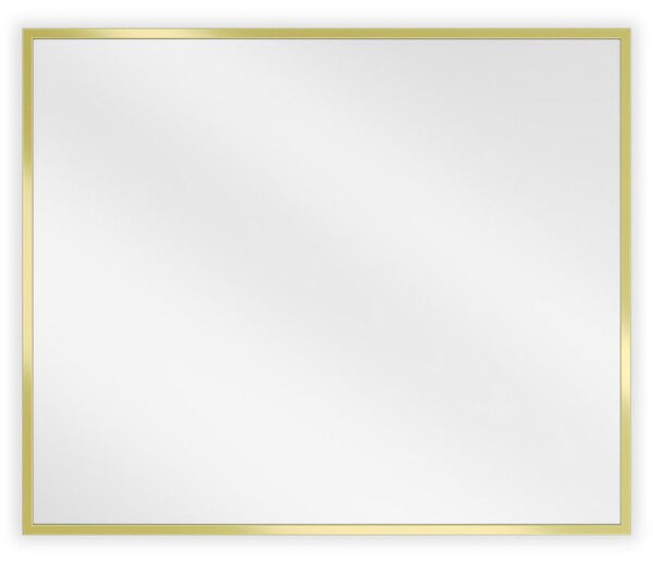 Mexen Loft, téglalap alakú fürdőszobai tükör 60 x 50 cm, keret színe arany fényes, 9852-060-050-000-50