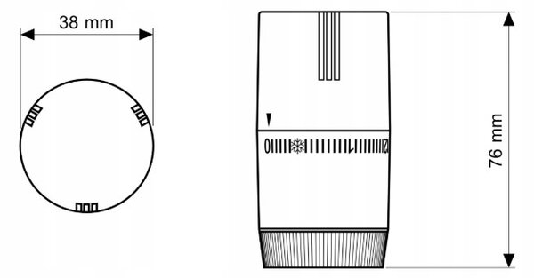 Gamma GŁOWICA TERMOSTATICZNA ONE CHROM
