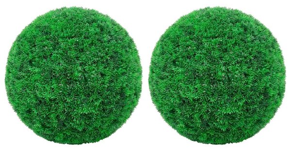 2 db gömb alakú műpuszpáng 45 cm