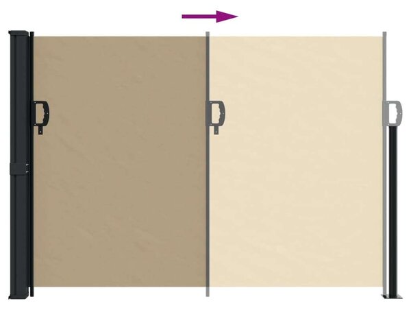 VidaXL Behúzható Napellenző - Bézs - 140x600 cm