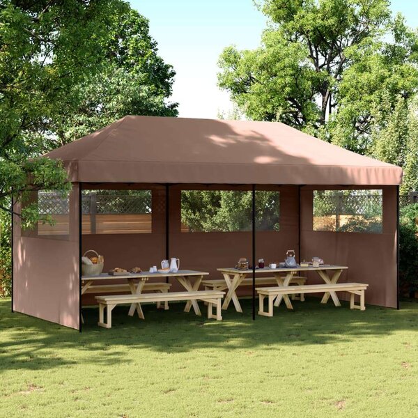 VidaXL Pop-up Rendezvénysátor - Barna - 580x292 cm