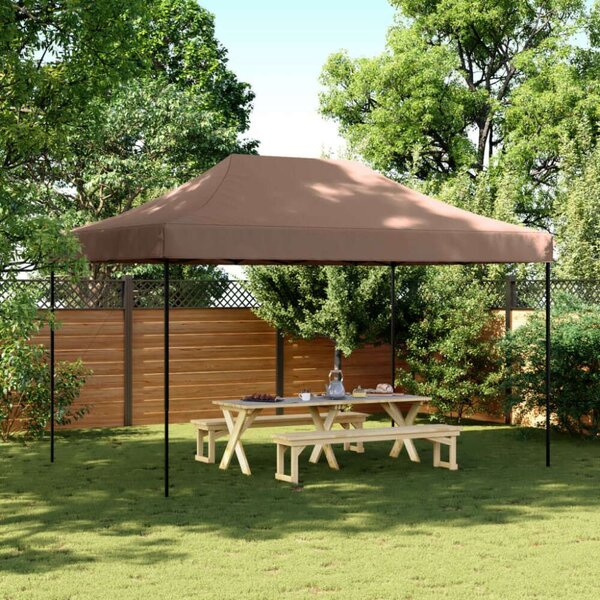 VidaXL Pop-up Rendezvénysátor - 440x292x315 cm, Barna