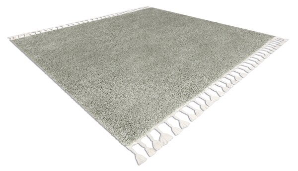 Szőnyeg BERBER 9000 square zöld Rojt shaggy