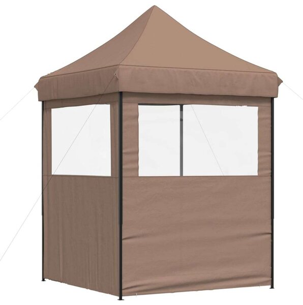 VidaXL Pop-up Rendezvénysátor - Barna - 2x2m
