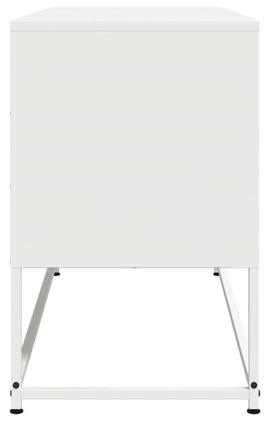 Fehér acél TV-szekrény 100,5x39x60,5 cm