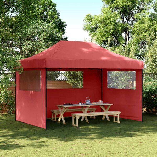 VidaXL Pop-up Rendezvénysátor - Burgundi - 410x279 cm
