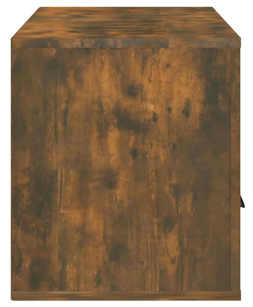 Füstös tölgy színű szerelt fa TV-szekrény 100 x 35 x 40 cm