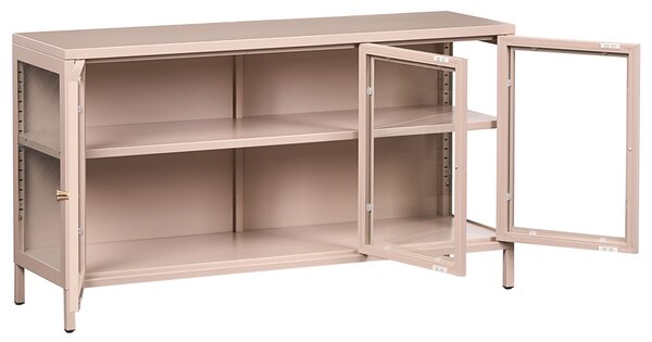 Vitrin NEWPORT Fém 115 cm Bézs