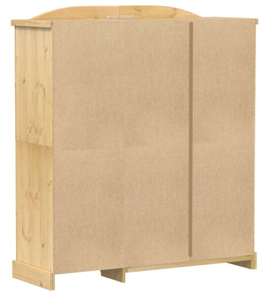 VidaXL Corona Gardróbszekrény - Tömör Fenyőfa - 151,5x52x170 cm