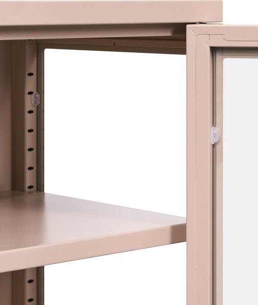 Vitrin NEWPORT Fém 115 cm Bézs