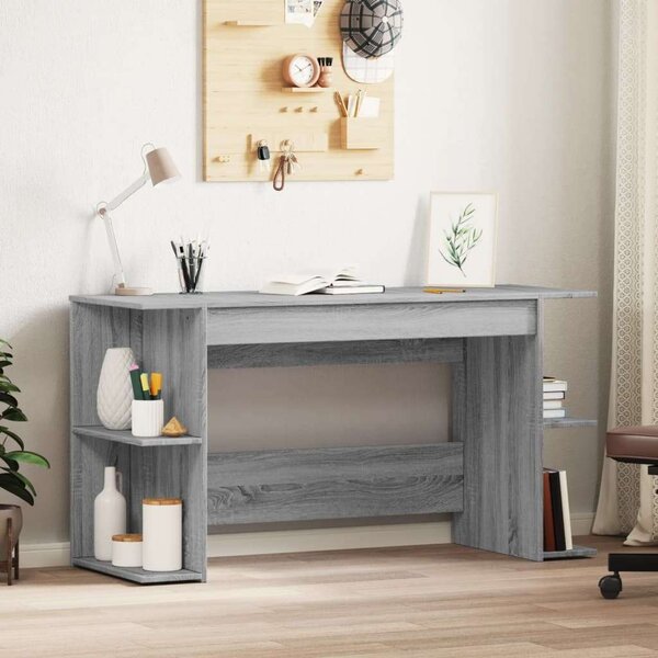 VidaXL Íróasztal - Szürke Sonoma - 140x50x75 cm