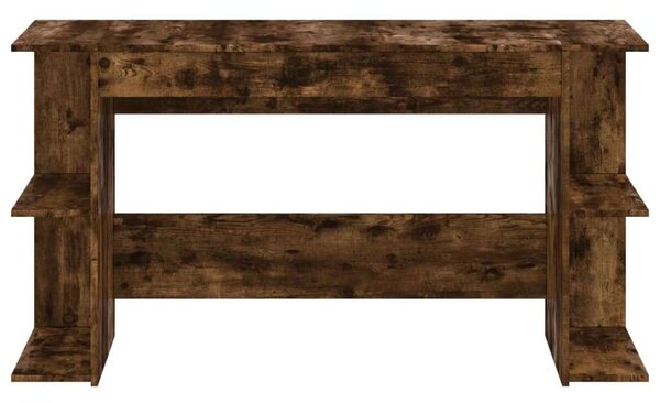 VidaXL Fa Íróasztal - Füstös Tölgy - 140x50x75 cm