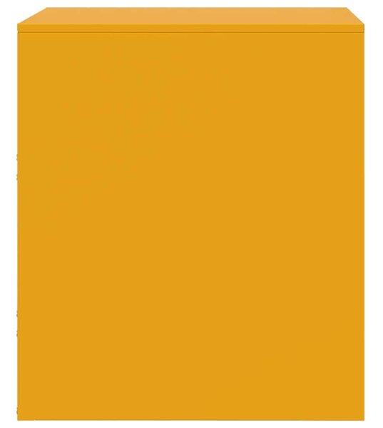 VidaXL Sárga Fém Éjjeliszekrény 2 db-os Szett - 34,5x39x44 cm