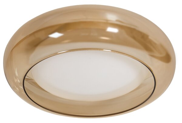LED mennyezeti lámpa NITH Dimmer funkcióval Üveg Világosbarna