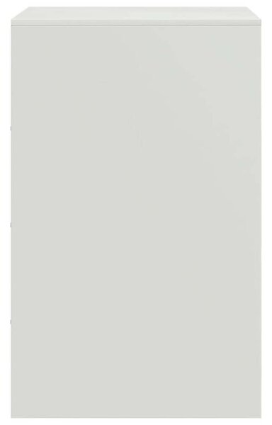 VidaXL Éjjeliszekrény - 2 db - Fehér Acél - 34,5x39x62 cm