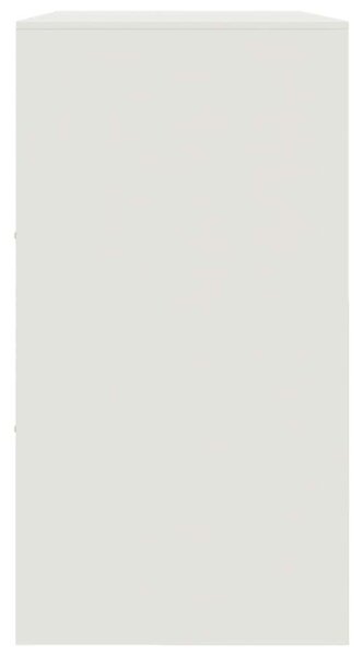 VidaXL Acél Tálalószekrény - Fehér - 99x39x73 cm