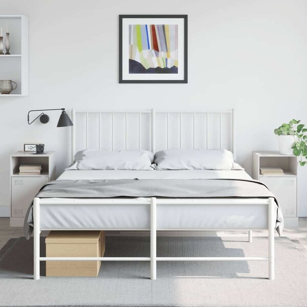 VidaXL Éjjeliszekrény - 2 db - Fehér Acél - 34,5x39x62 cm
