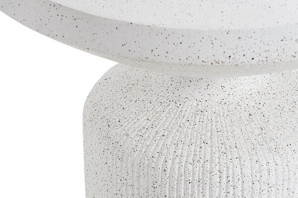 Sintro kerek dohányzóasztal 54 cm - fehér terrazzo
