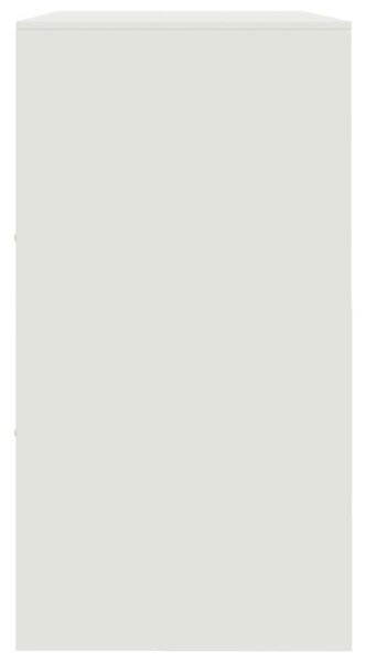 VidaXL Acél Tálalószekrény - Fehér - 99x39x73 cm