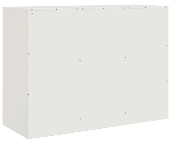 VidaXL Acél Tálalószekrény - Fehér - 99x39x73 cm