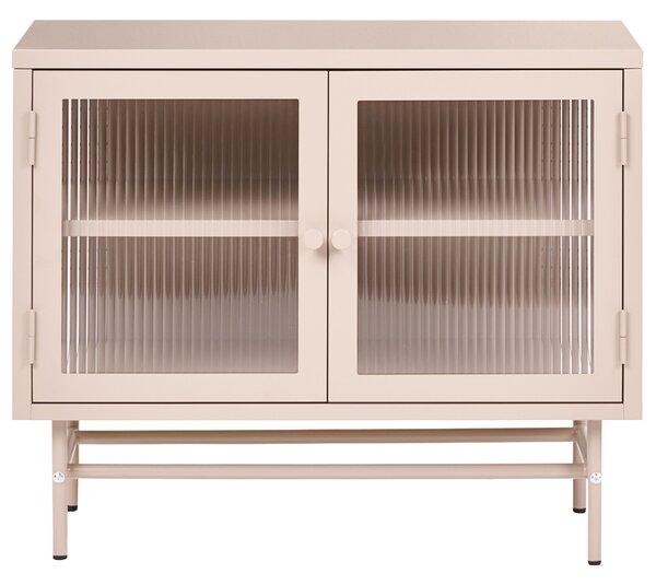 Vitrin DEVON Fém 77 cm Bézs
