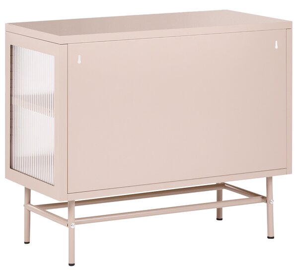 Vitrin DEVON Fém 77 cm Bézs