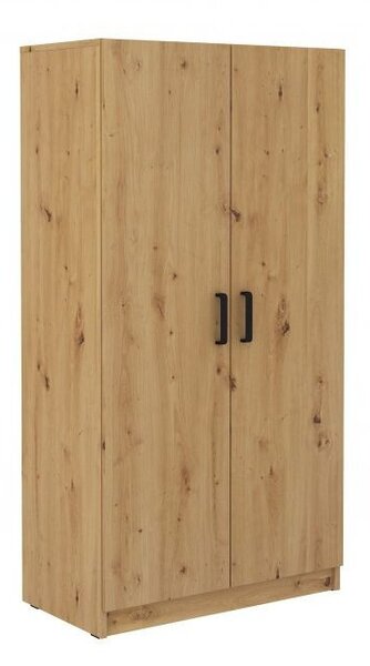 MABAKA kétajtós szekrény - szélesség 80 cm, artisan tölgy