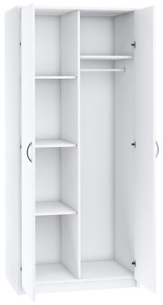 Kétajtós VILIA szekrény - szélesség 85 cm, fehér