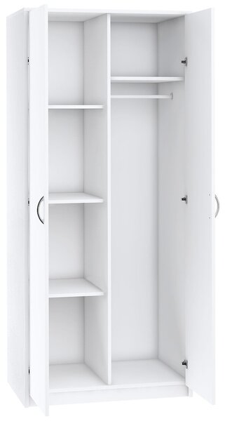Kétajtós VILIA szekrény - szélesség 85 cm, fehér