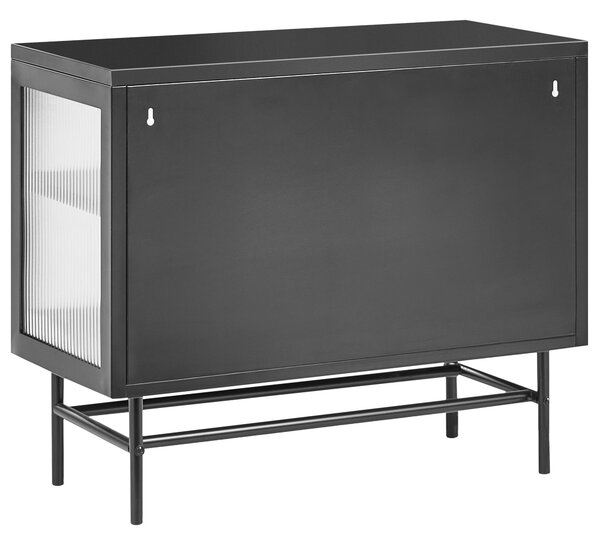 Vitrin DEVON Fém 77 cm Fekete