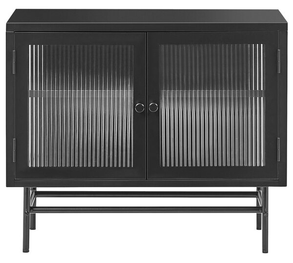 Vitrin DEVON Fém 77 cm Fekete