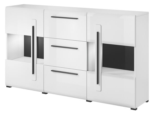 Kombinált fiókos komód IVA - fehér