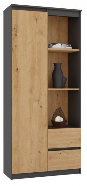 KALEV irodai polcrendszer - artisan tölgy / antracit