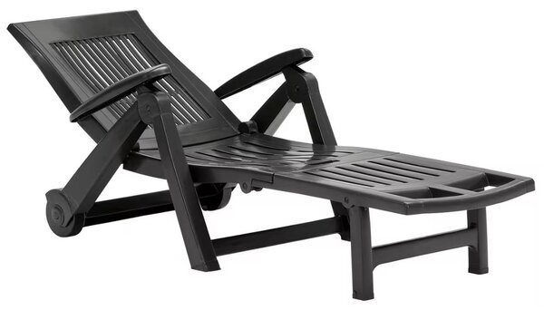 ZIRCONE kerti nyugágy, 72×195×101 cm, antracit I.P.A.E-Progarden