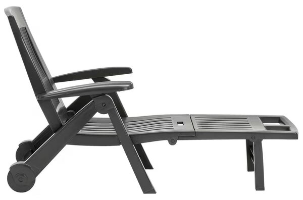 ZIRCONE kerti nyugágy, 72×195×101 cm, antracit I.P.A.E-Progarden