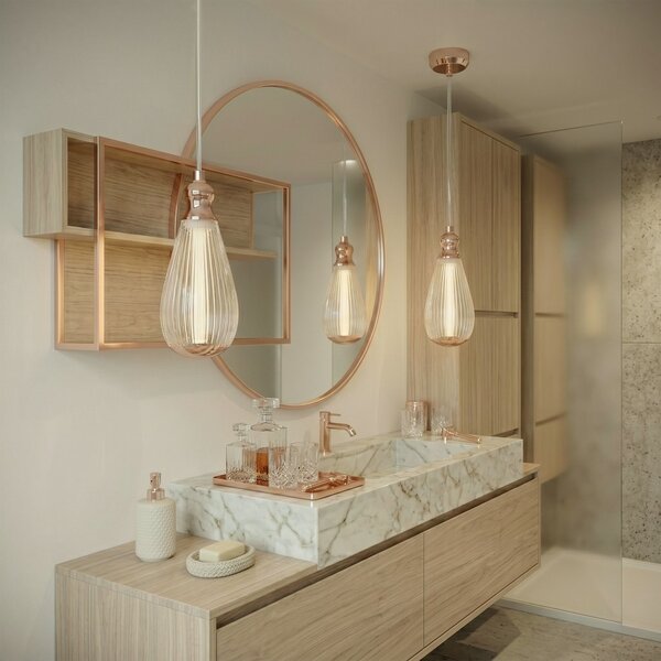 Függesztett mennyezeti lámpa LHJ120-CP light rose gold