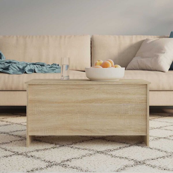 Sonoma tölgy színű szerelt fa dohányzóasztal 102x55,5x52,5 cm