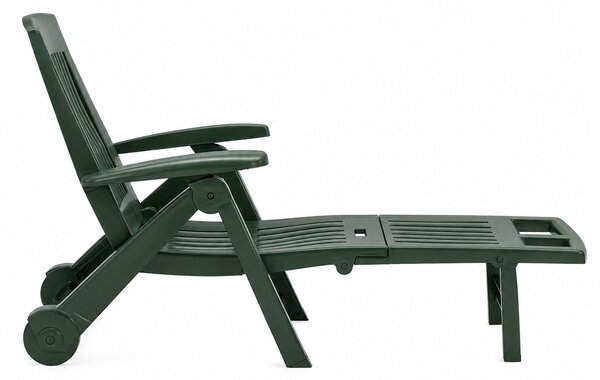 ZIRCONE kerti nyugágy, 72×195×101 cm, sötétzöld I.P.A.E-Progarden