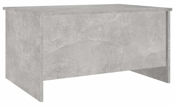 Betonszürke szerelt fa dohányzóasztal 80 x 55,5 x 41,5 cm