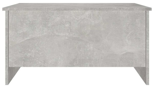 Betonszürke szerelt fa dohányzóasztal 80 x 55,5 x 41,5 cm