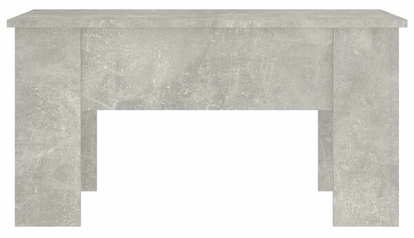 Betonszürke szerelt fa dohányzóasztal 79x49x41 cm