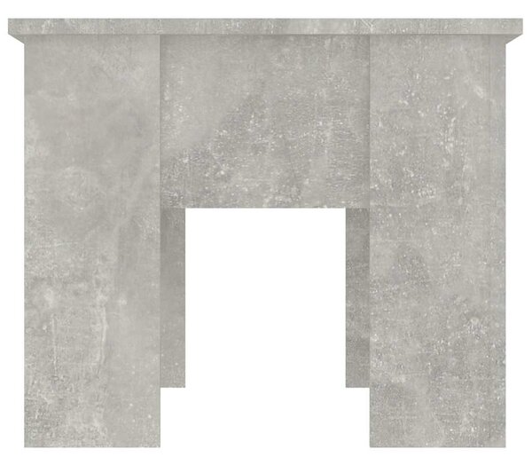 Betonszürke szerelt fa dohányzóasztal 79x49x41 cm