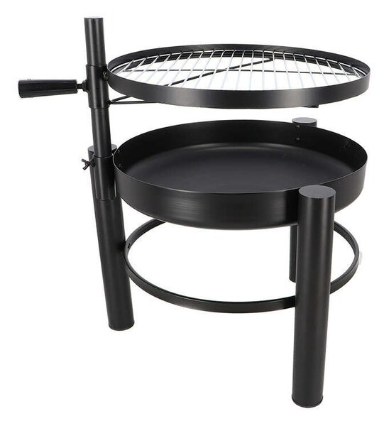 Kerti BBQ Tűzrakó Tál Grillráccsal - 66 cm