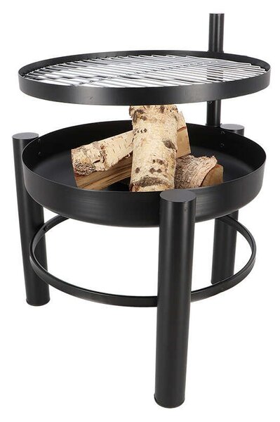 Kerti BBQ Tűzrakó Tál Grillráccsal - 66 cm