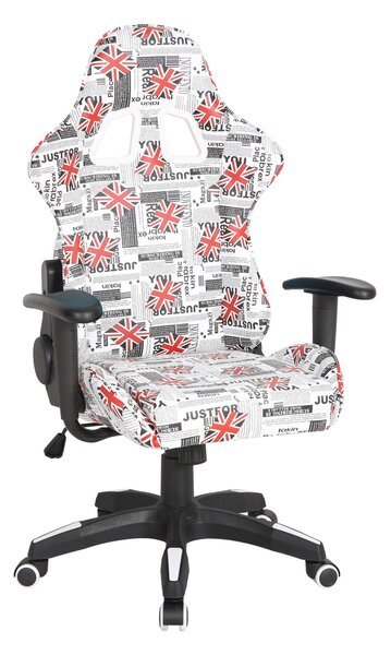 London gamer szék - fehér-piros