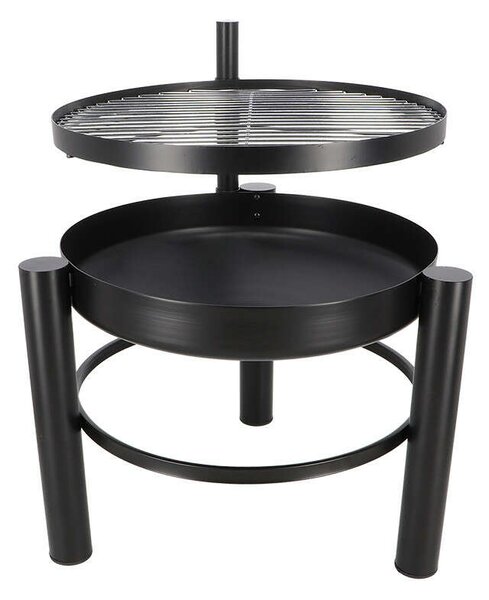 Kerti BBQ Tűzrakó Tál Grillráccsal - 66 cm