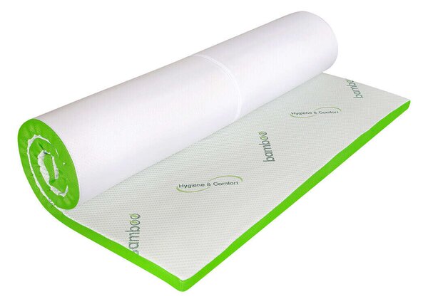Topper matrac Bamboo Memory, 90x200 cm, H 5 cm, 7 komfortzóna
