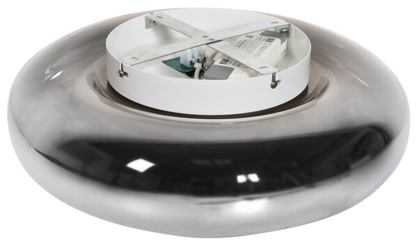 LED mennyezeti lámpa NITH Dimmer funkcióval Üveg Ezüst