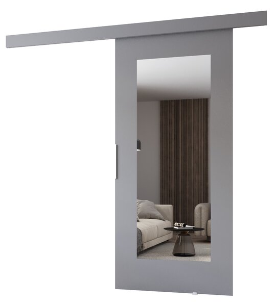 BARRET 9 tolóajtó tükörrel - 106 cm, szürke