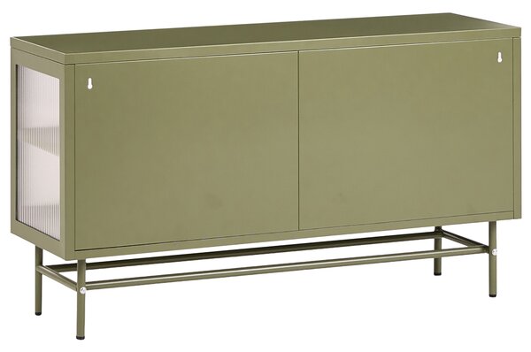 Vitrin DEVON Fém 115 cm Zöld